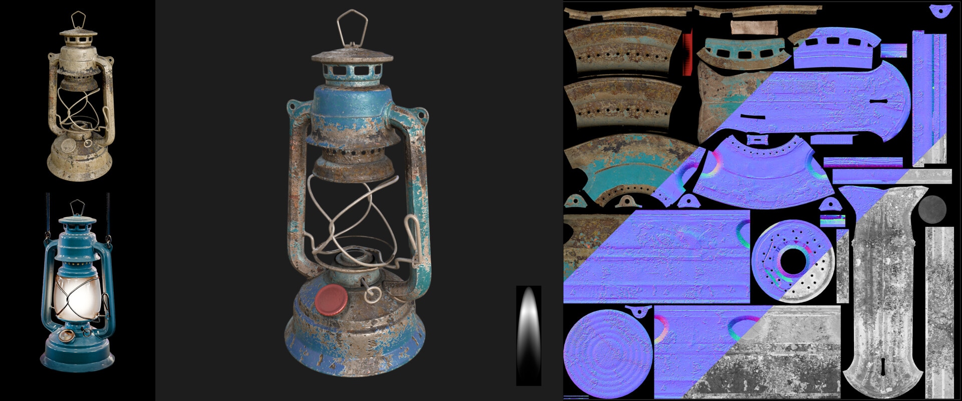 Rusty Oil Lamp image 3